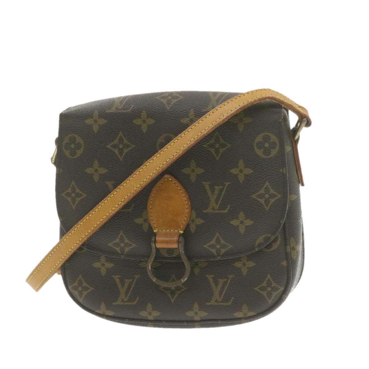 Louis Vuitton Monogram Saint Cloud Mm Shoulder Bag M51243 Lv Auth Am936g